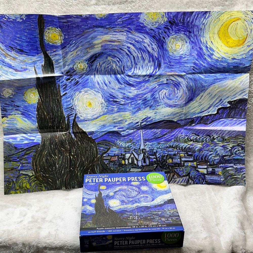 Starry Night Peter Pauper Press 1000 Piece Jigsaw Puzzle Complete